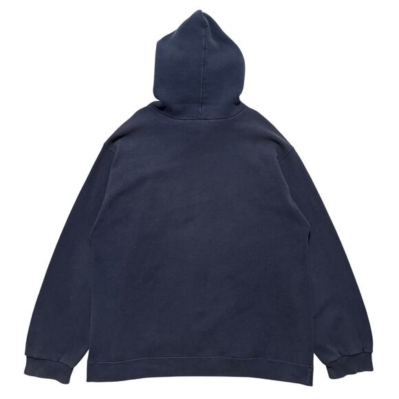 VTG 90s Nike Center Swoosh Pullover Hoodie Navy S - Picture 3 of 3